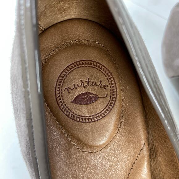 Nurture Olivvia Gray Suede Mary Jane Heels Women's Size 8 M - Picture 6 of 9